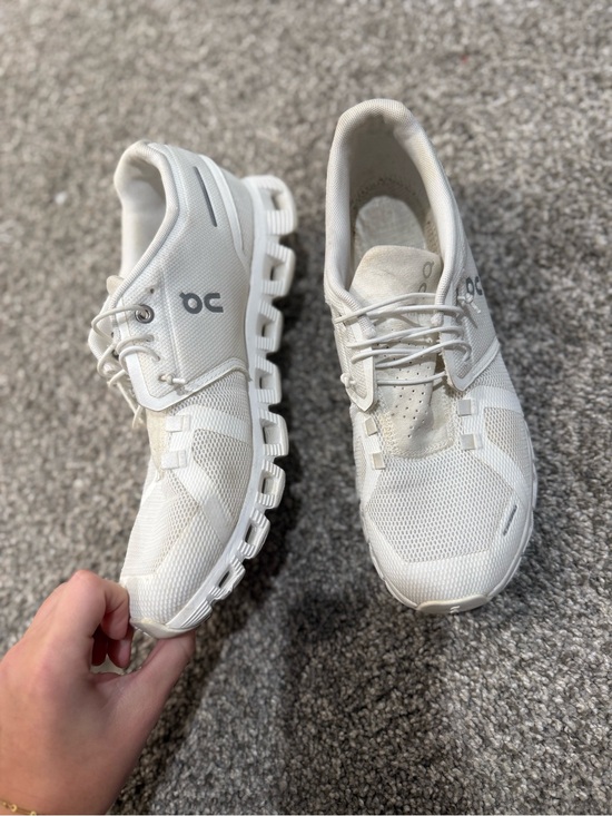 On Clouds Shoes - On Running Women's Cloud White Lightweight Running Shoes
